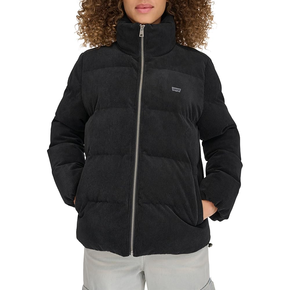 DIME CORDUROY WAVE PUFFER JACKET ブラック　L Dime Black Midweight Wave Puffer Jacket Dime